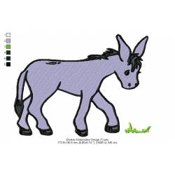 Donkey Embroidery Design 1